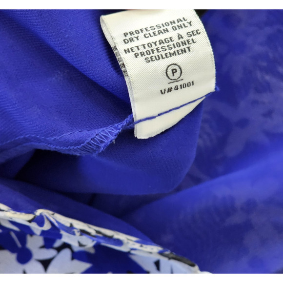 Diane Von Furstenberg Aria Floral Long Sleeve V-Neck Silk Babydoll Shift Dress 6 - Picture 10 of 10